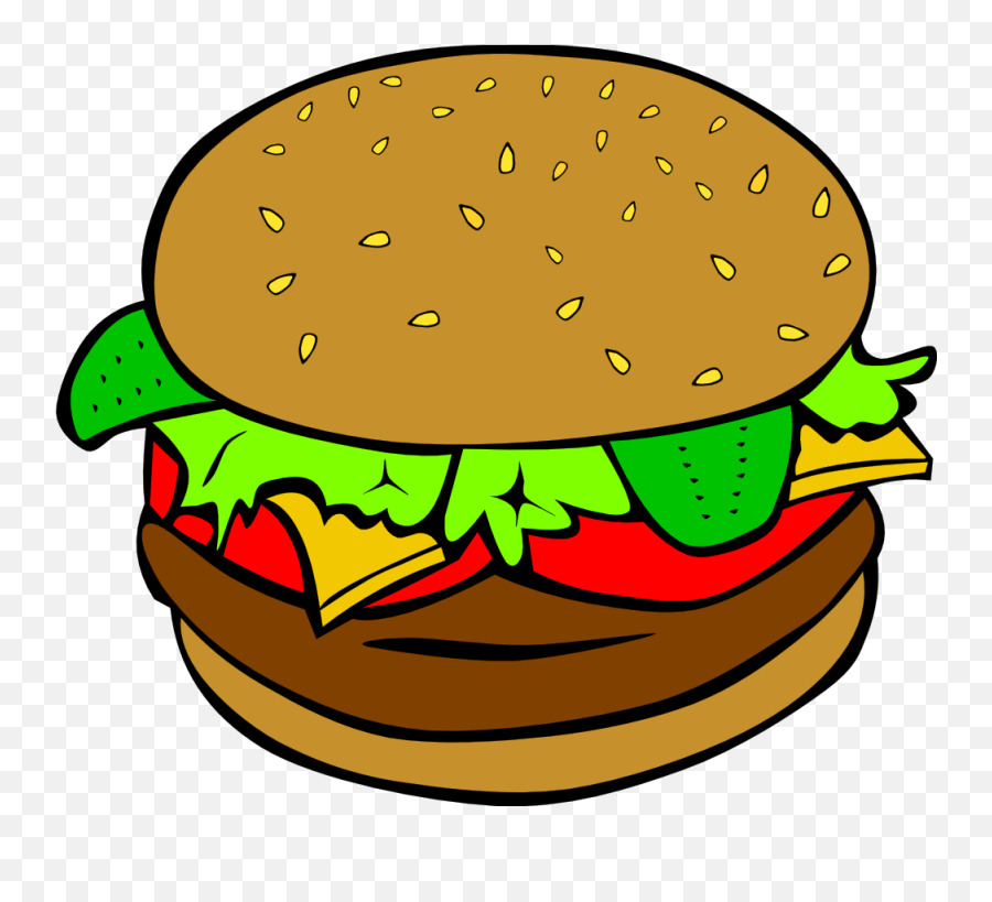 Clipart Of Junk Ordered And Fastest - Food Clipart Hamburger Paragraph Graphic Organizer Png,Food Clipart Transparent