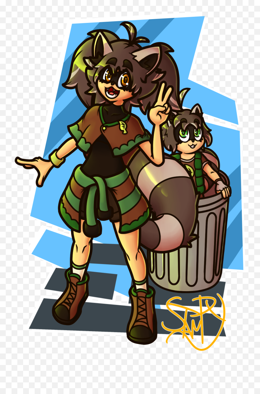 Guardians Of Nature And Rummagers Garbage By - Cartoon Png,Garbage Png