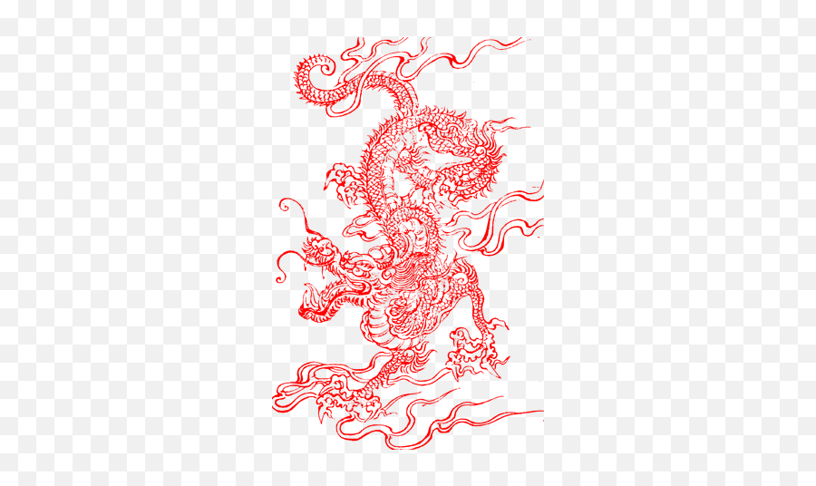 Aesthetic Dragonsticker Autocollants Chinese Asia - Chinese Dragon Cross Stitch Pattern Png,Chinese Dragon Png