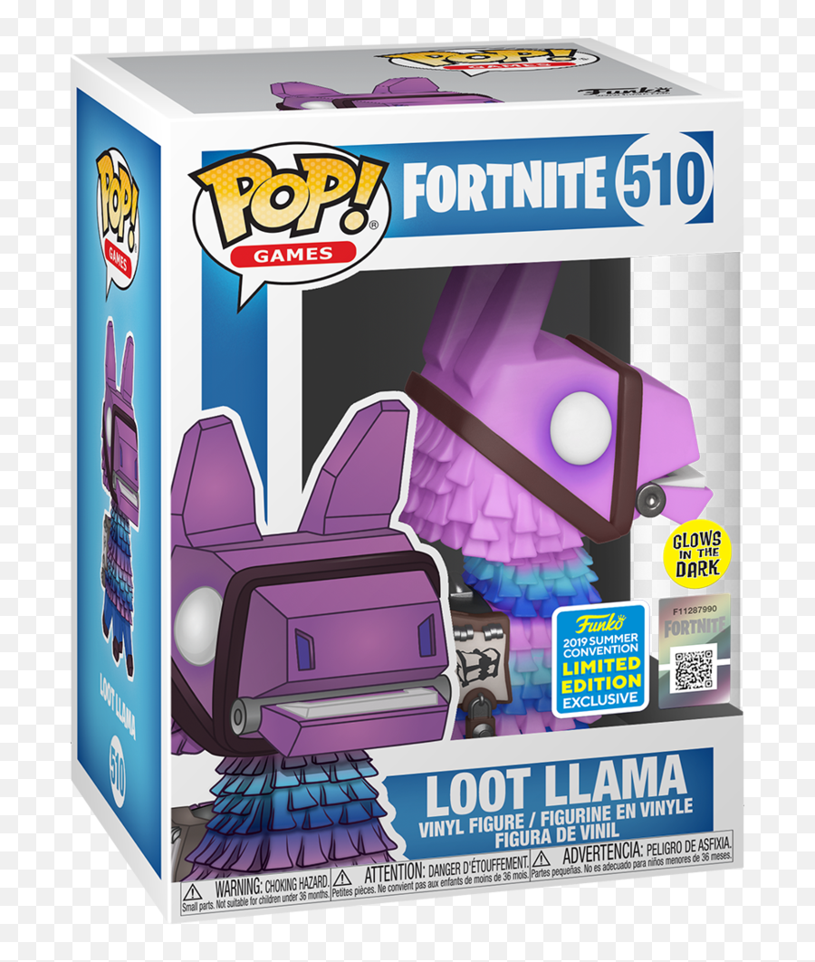 Pop Games Fortnite - Glow Loot Llama Funko Pop Loot Llama Png,Fortnite Loot Png
