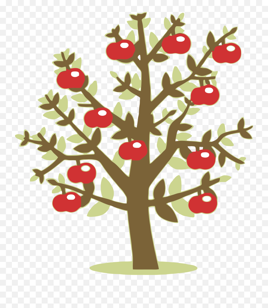 Download Green Tree Clipart Png - Apple Tree Clipart Transparent Background,Apple Tree Png