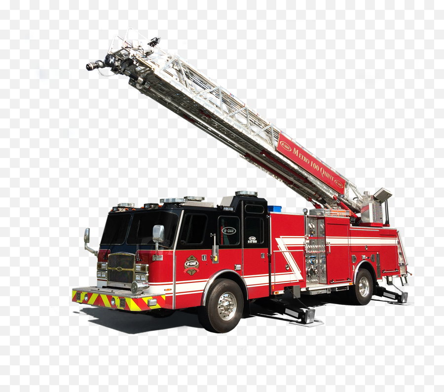 Transparent Background Fire Truck Ladder Clipart - Fire Truck With Ladder Png,Fire Truck Png