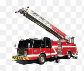 Transparent Background Fire Truck Ladder Clipart - Fire Truck With Ladder Png,Fire Truck Png