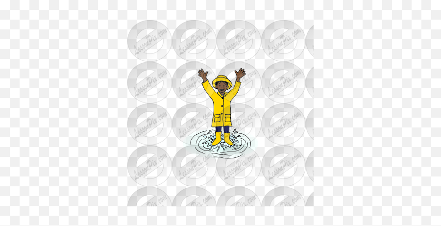 Jump In Rain Puddle Picture For Classroom Therapy Use - Illustration Png,Water Puddle Png