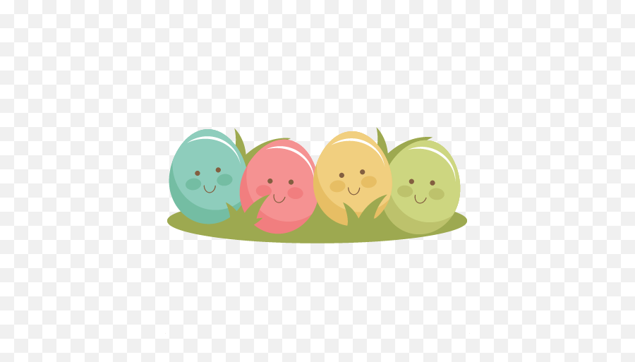 Easter Eggs Svg Cutting File Scrapbook Title - Cute Easter Eggs Transparent Png,Easter Eggs Png