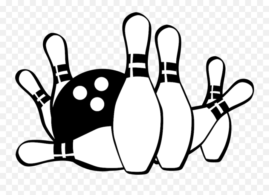 Ball Bowling Pins - Free Bowling Clip Art Png,Bowling Pins Png