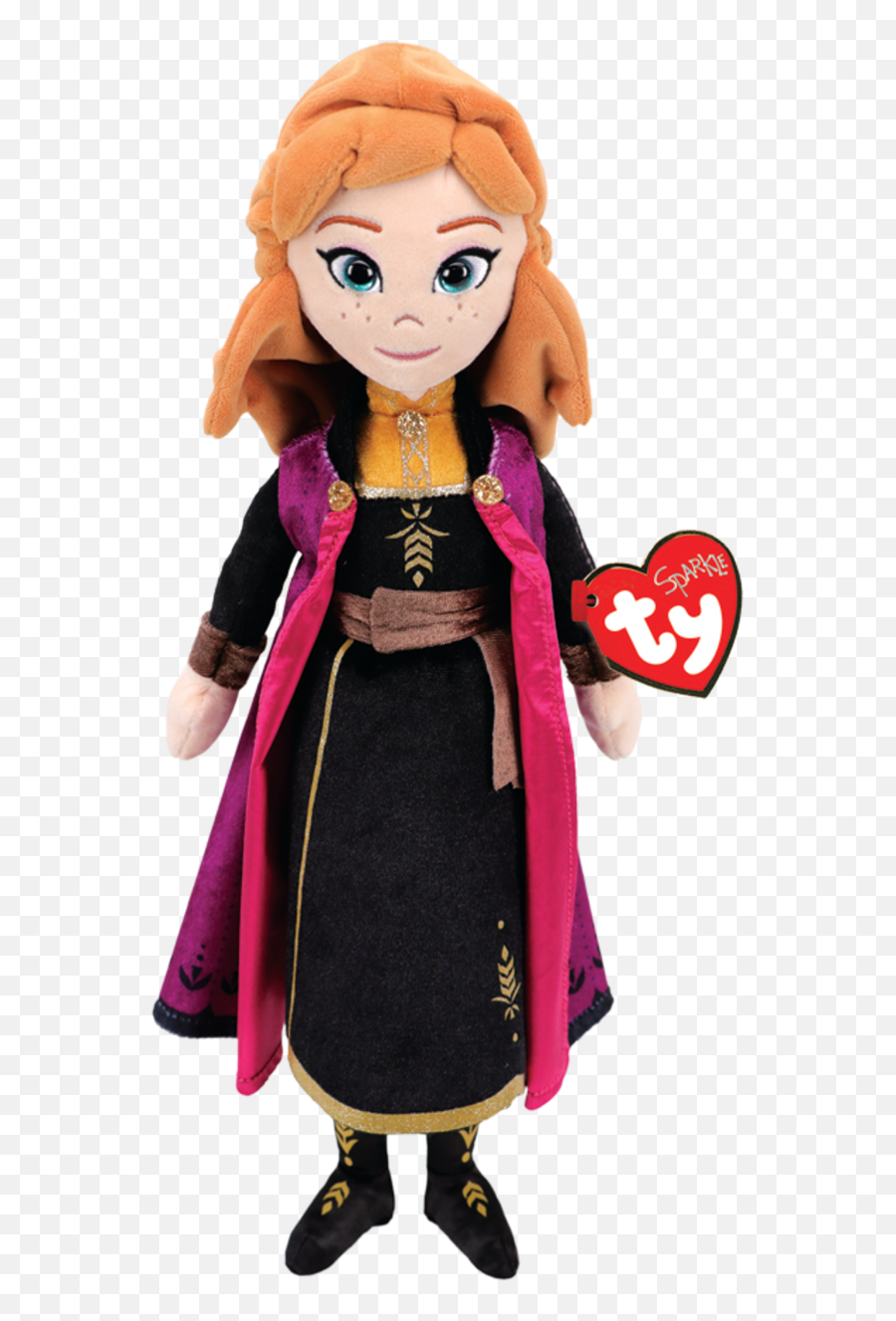 Frozen 2 Anna Princess Medium Sparkle Beanie Babies - Frozen 2 Ty Anna Png,Elsa And Anna Png