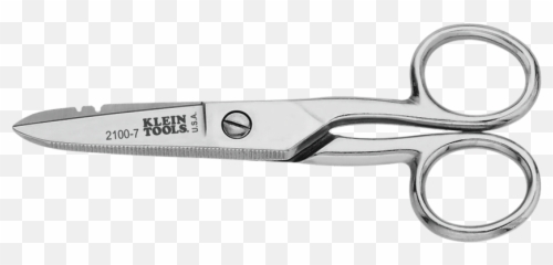 Electricianu0027s Scissors Nickel Plated - 21007 Klein Tools png