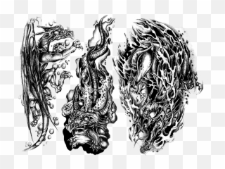 Png Body Art Tattoos Best - 8182 Transparentpng Full Body Tattoo Png,Knife Tattoo Png