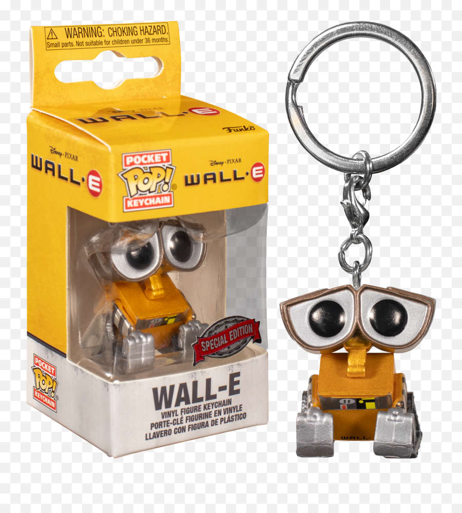 Wall - E Walle Metallic Us Exclusive Pocket Pop Keychain All Might Silver Age Pop Keychain Png,Wall E Png