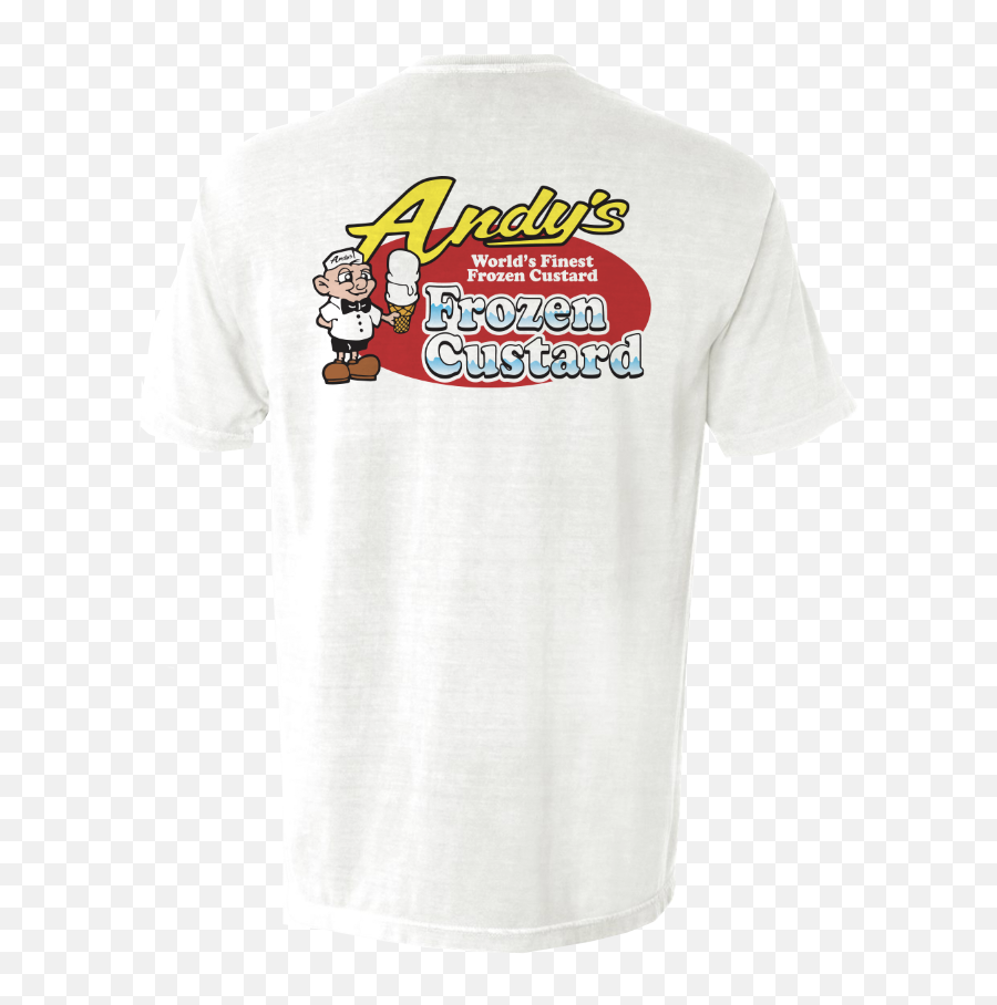 White Andyu0027s Pocket Tee Frozen Custard Ice Cream Png