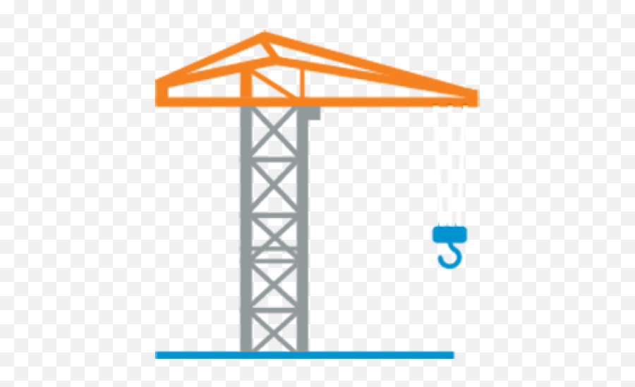 Crane Clipart Vertical - White Tower Crane Png Transparent Free Tower Crane Transparent Png,Vertical Line Png