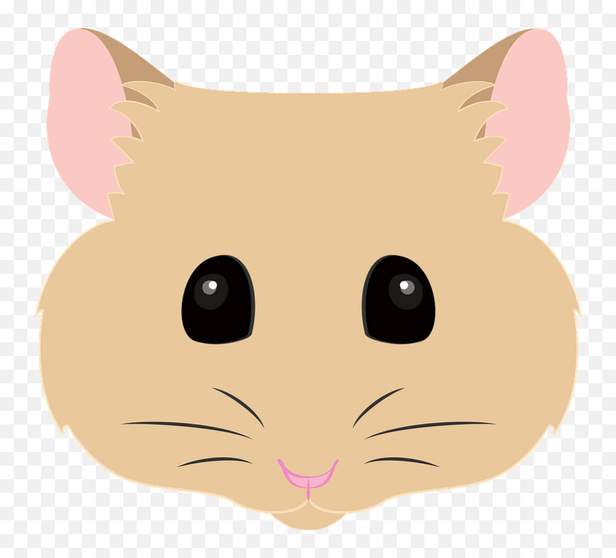 Hamster Face Clipart - Hamster Face Clipart Png,Hamster Png