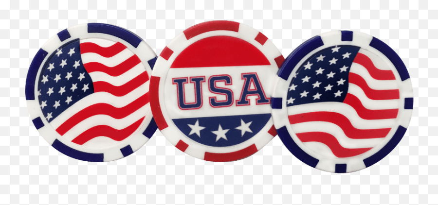 3 Usa Poker Chip Pack - Usa Poker Chip Png,Poker Chip Png