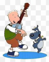 Download Hd Porkchop And Doug Dancing - Rc305 90s Cartoon Doug Funnie Png,Cartoon Boy Png