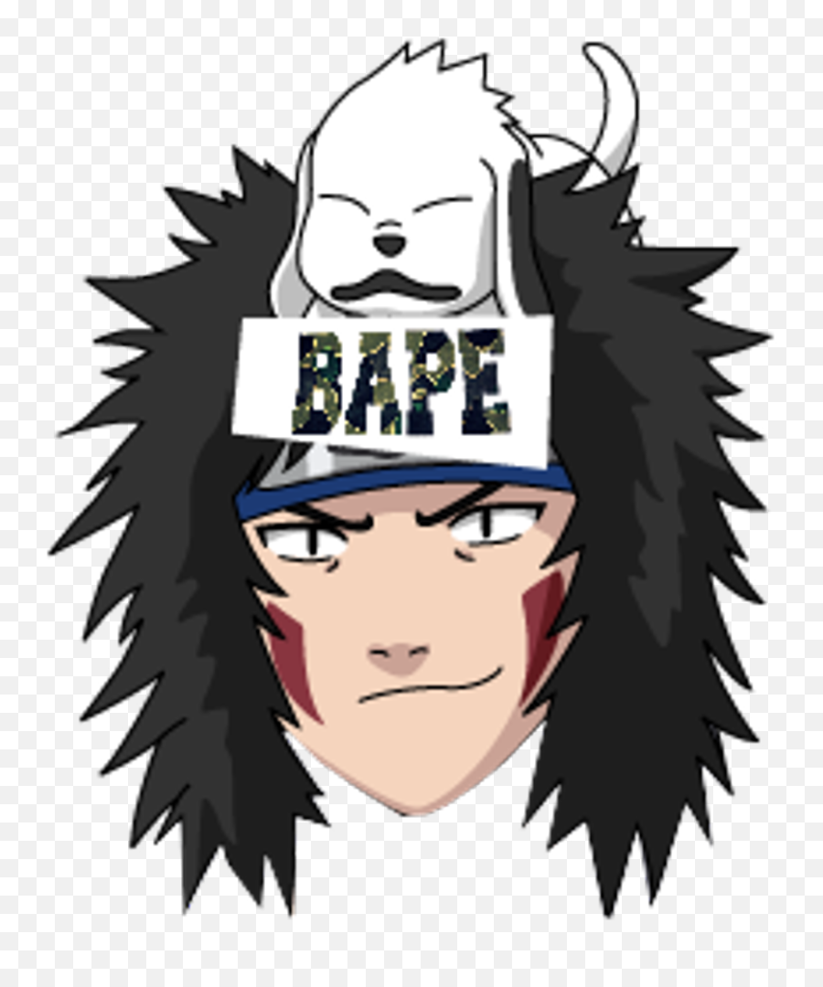 Bape Anime Png Clipart - Full Size Clipart 2784260 Kiba And Akamaru Young,Anime Head Png