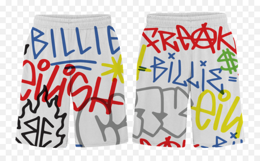 Billie Eilishu0027s New Collection Is Just As Cool And Edgy - Billie Eilish Freak City Shorts Png,Billie Eilish Png