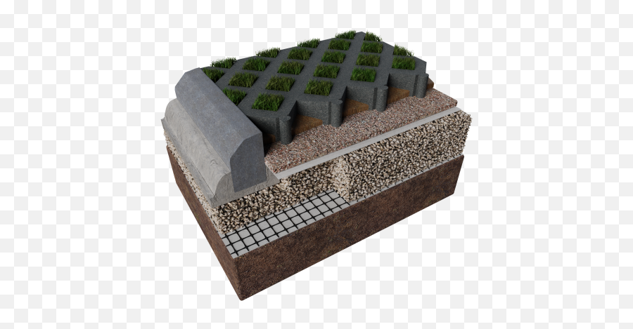Truckcell Porous Paving Grids Grass Or Gravel Hgv Access Roads - Reinforced Grass Paving Png,Grass Block Png