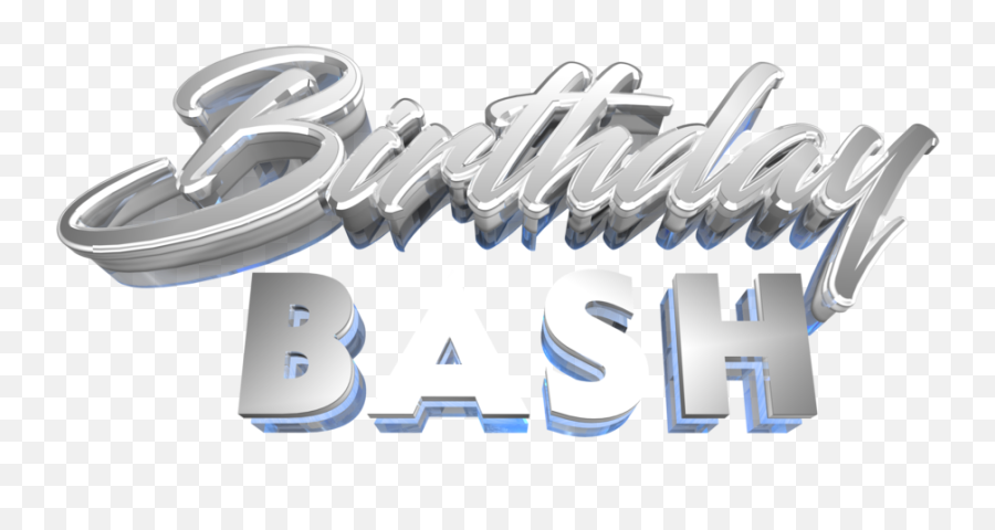 Birthday Bash 3d Text - Birthday Bash Text Png,Birthday Bash Png
