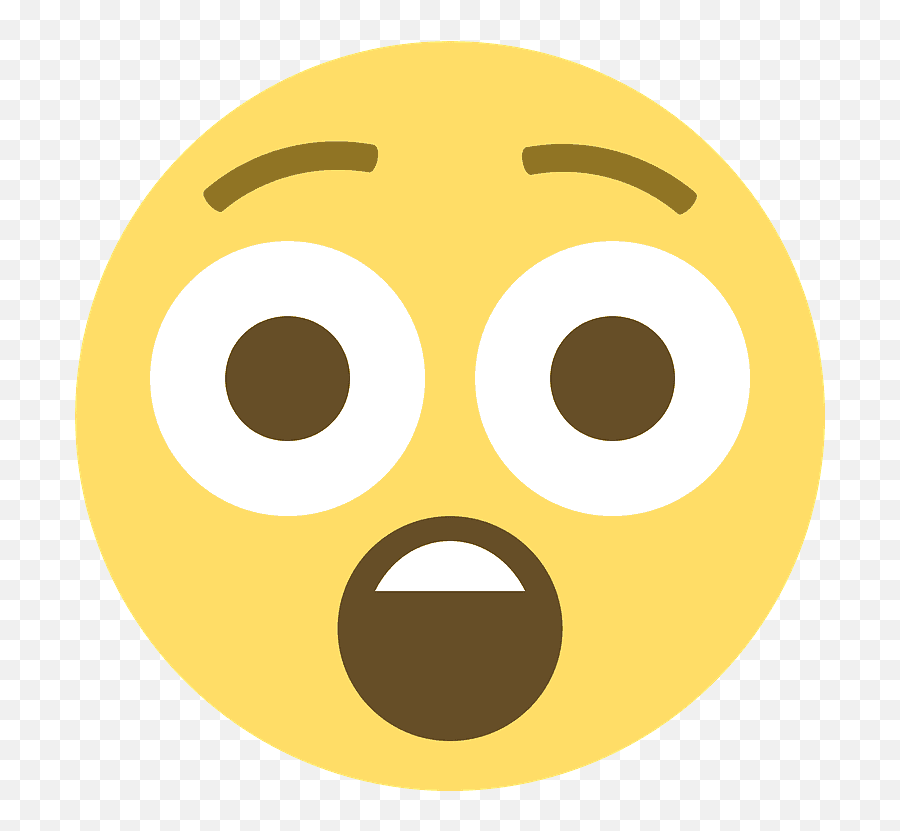 Astonished Face Emoji Clipart Free Download Transparent - Dot Png,Shocked Face Transparent