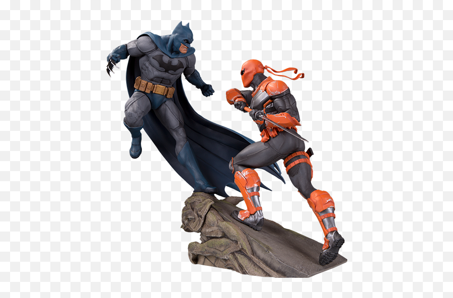 Dc Comics Batman Vs Deathstroke Statue - Batman Vs Deathstroke Statue Png,Deathstroke Png