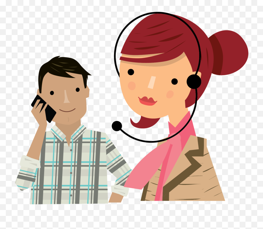 Clipart Phone Telephonic Conversation - Receptionist On Caller Clipart Png,Receptionist Png