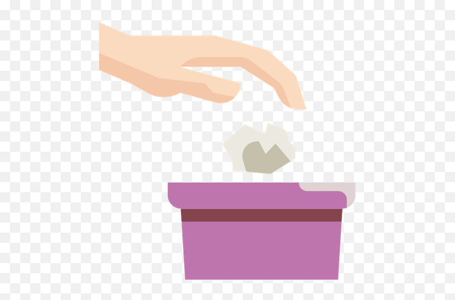 Throw Tissue Away Icon Of Flat Style - Available In Svg Png Throw Tissue In Dustbin,Tissue Png