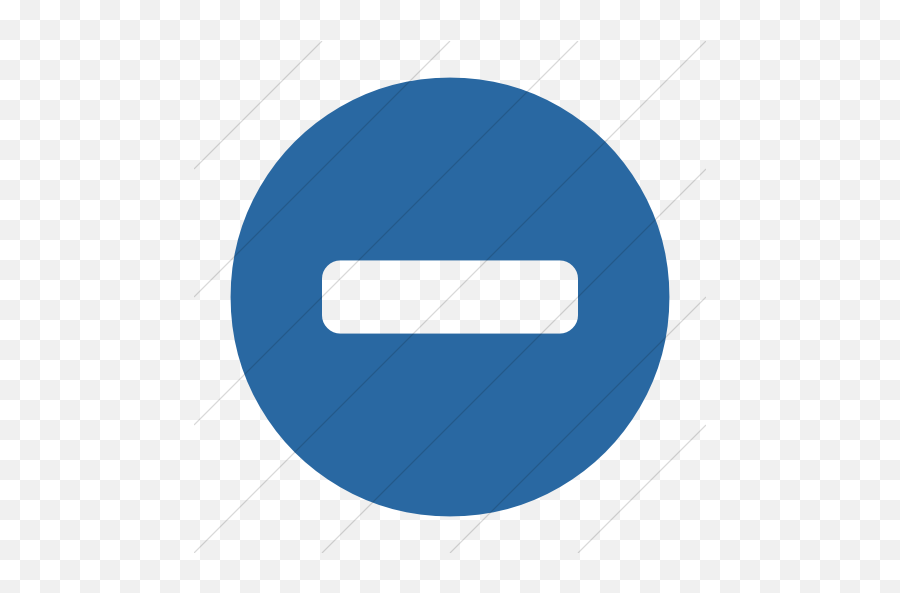 Iconsetc Simple Blue Bootstrap Font Awesome Minus Circle Icon - Horizontal Png,Minus Icon
