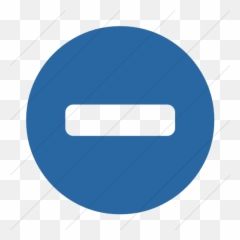 Iconsetc Simple Blue Bootstrap Font Awesome Minus Circle Icon - Horizontal png