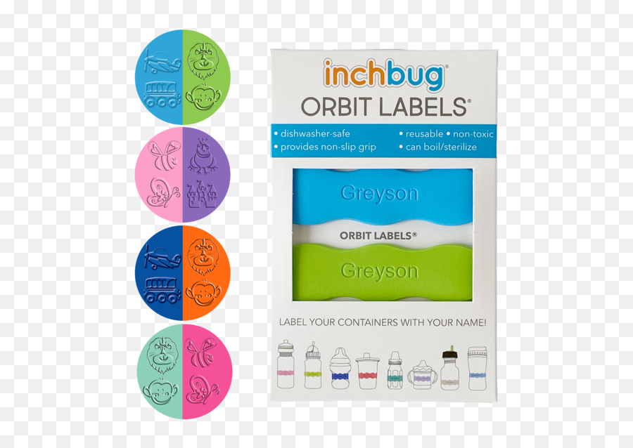 3d Orbit Labels U2022 Inchbug - Vertical Png,Sippy Cup Icon