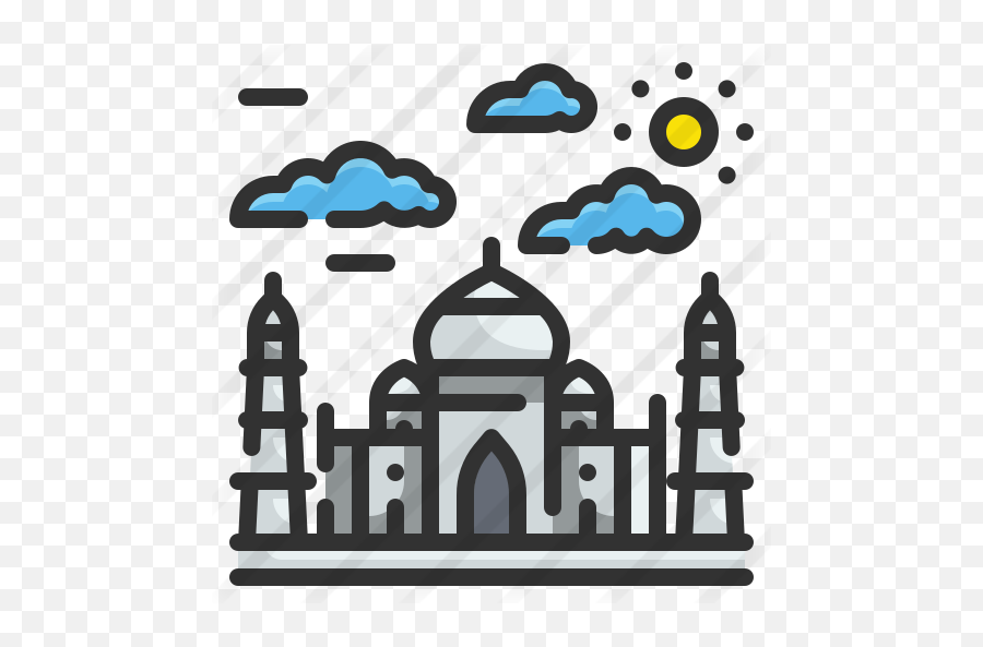 Taj Mahal - Free Monuments Icons Religion Png,Taj Mahal Icon