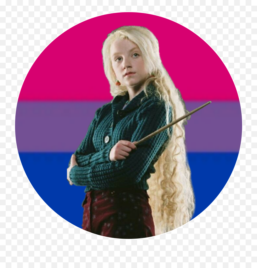 Luna Lovegood Bi Pride Icon Sticker - Luna Lovegood Quotes Png,Bi Pride Icon