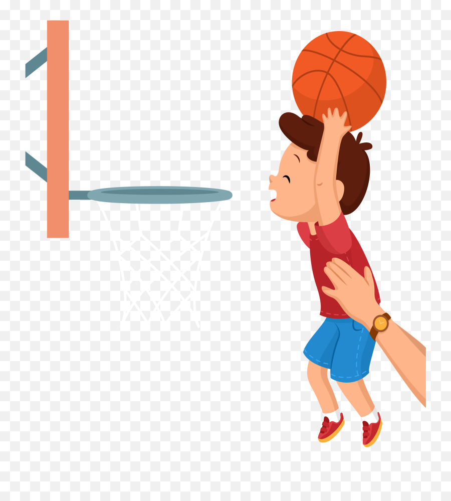 Library Of Kids Playing Basketball Transparent Free - Cartoon Boy Playing Basketball Png,Kids Playing Png