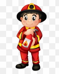 Download Free Boy Art Fire Firefighter Station Department - Transparent Fireman Clipart png