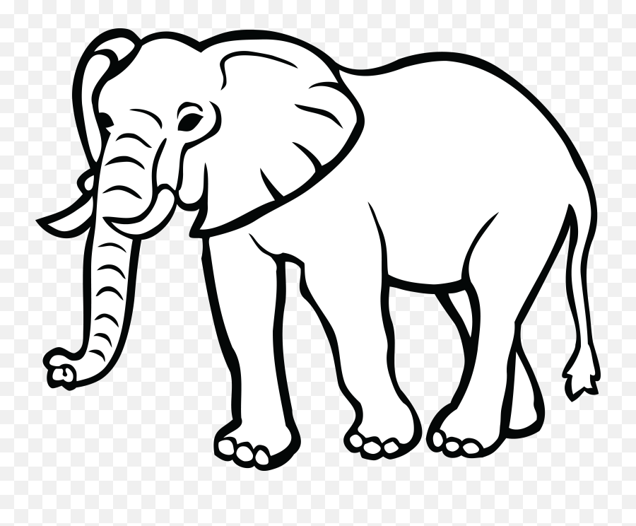 White Png And Vectors For Free Download - Elephant Black And White,Elephant Clipart Transparent Background
