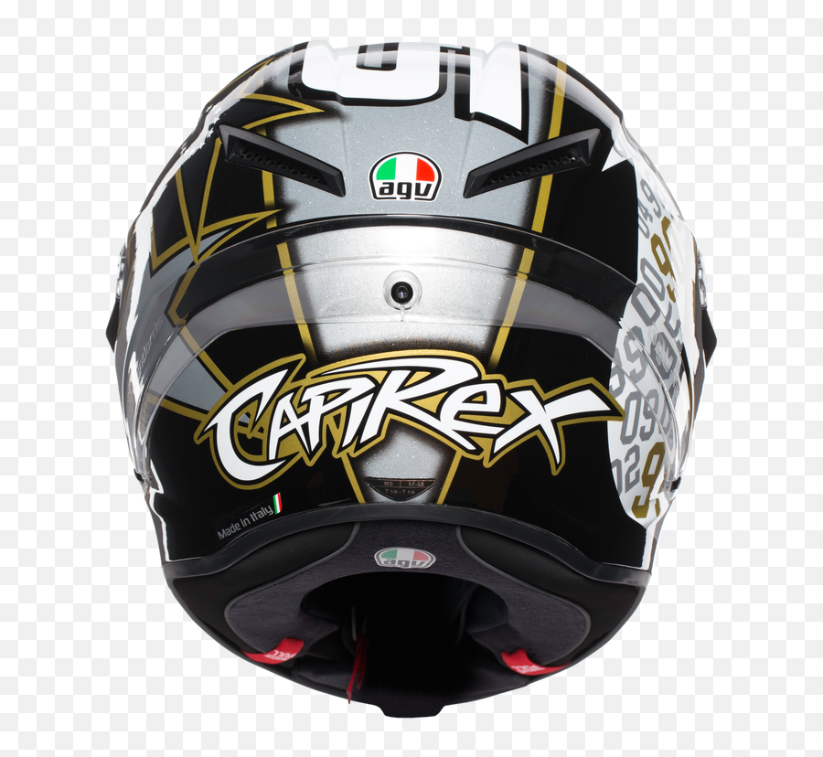 Agv Corsa R Replica Capirex Helmet U2013 Lsh Racing World - Agv Corsa R Replica Mir Png,Agv K3 Rossi Icon Helmet