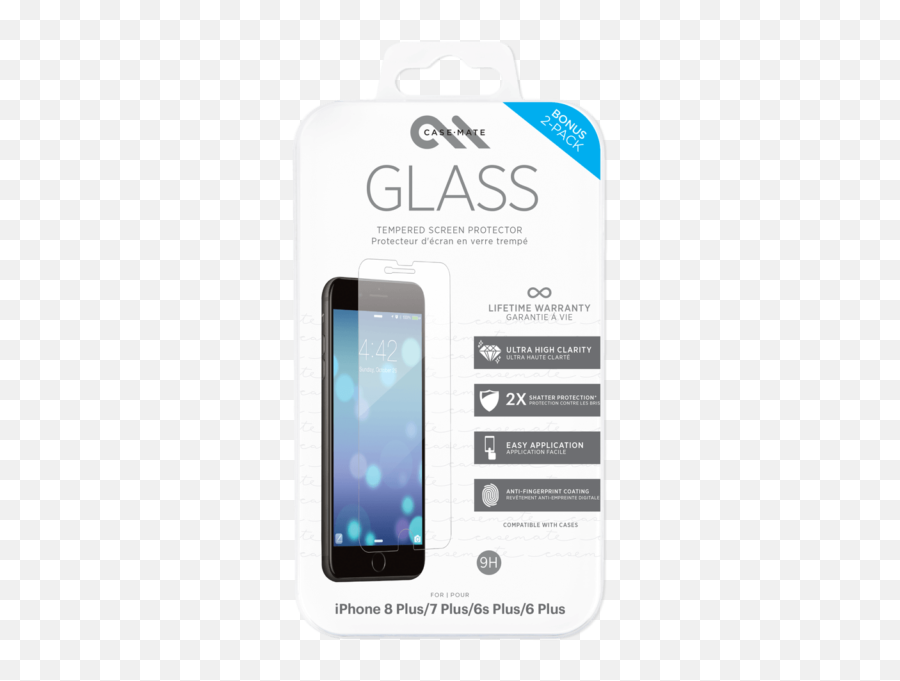 Case - Mate 2pack Iphone 8 Plus7 Plus6 Plus Glass Screen Protectors Car Png,Iphone 8 Plus Png