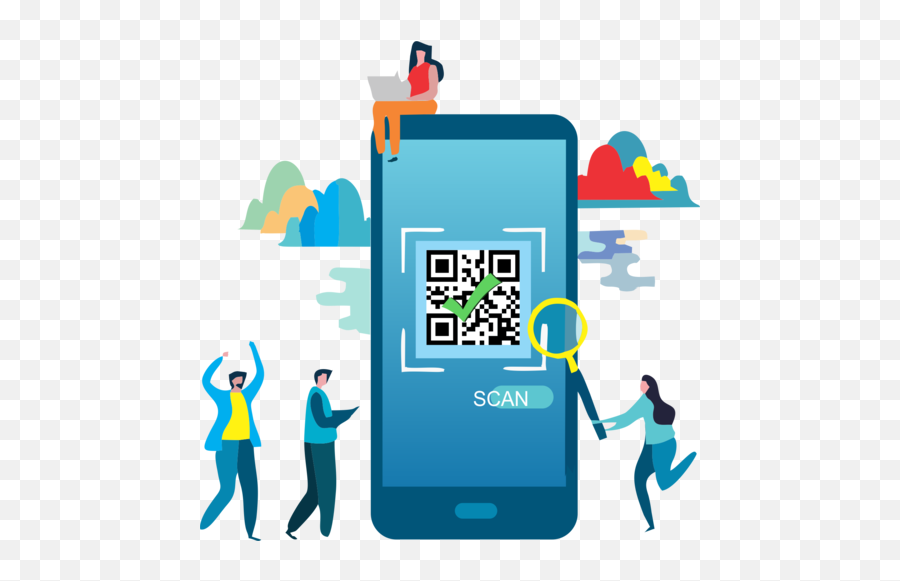 Contactless Event Ticketing Covid - 19 Ticketing Ability Qr Code Scanner Illustration Png,Contactless Icon Vector
