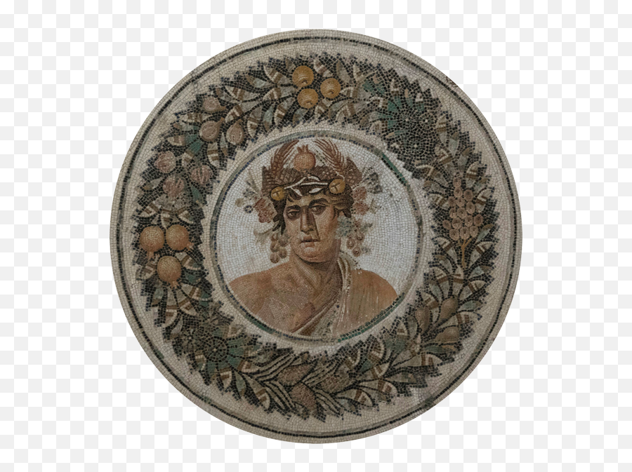 History And Collection - El Jem Museum Dionysus Mosaic Png,Antique Byzantine Icon