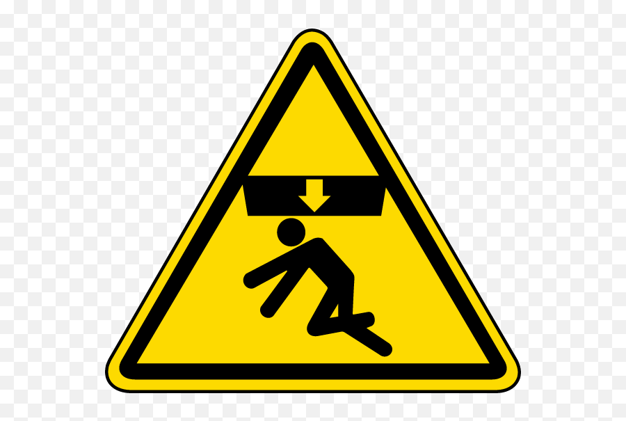 Danger Clipart Emergency Sign - Crush Hazard Sign 600x526 Warning Label Png,Hazard Icon