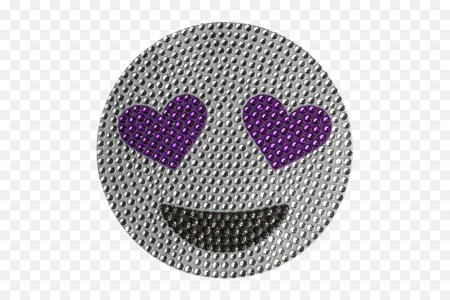 Download 5 Inch Purple Heart Eye Emoji Png