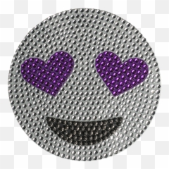 Download 5 Inch Purple Heart Eye Emoji Png