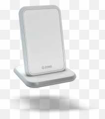 Stand Aluminium Wireless Charger - White Portable png
