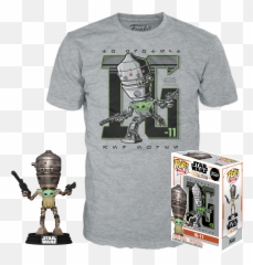Funko Pop And Tee Star Wars The Mandalorian Ig - 11 GameStop Ig Pop png
