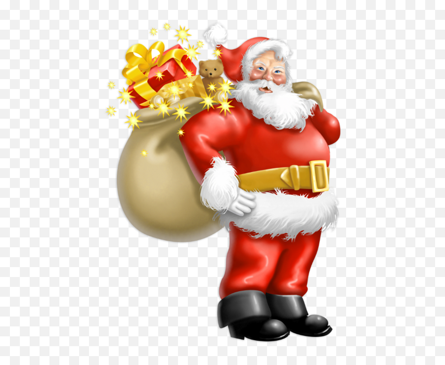 Transparent Santa Claus With Gifts Png C 148482 - Png Santa Claus Merry Christmas,Gifts Png