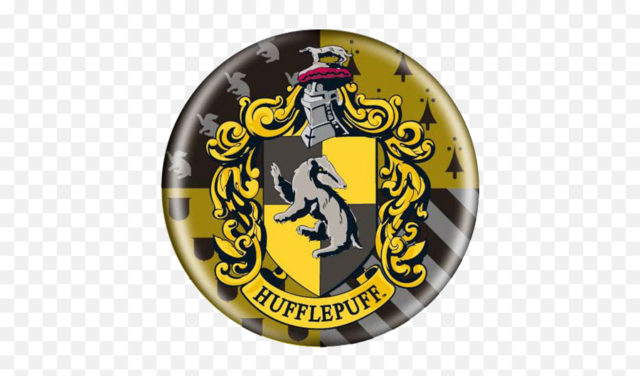 Harry Potter Hufflepuff Button - Hufflepuff Crest Png,Hufflepuff Png