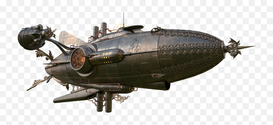 Airship Png Transparent - Steampunk Airship Png,Airship Png