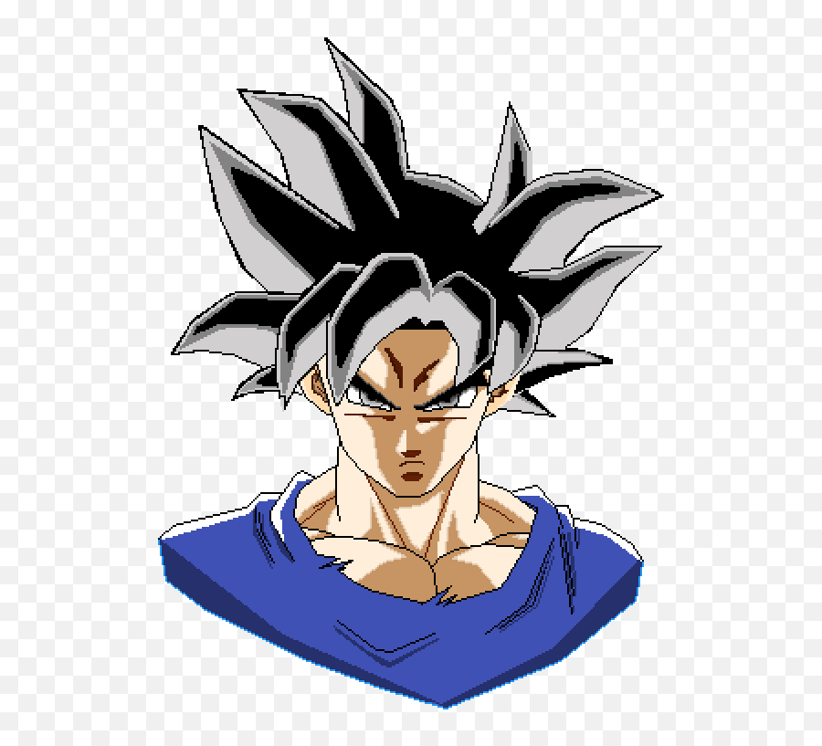 Pixilart - Goku Ultra Instinct Migatte No Gokui By Nicolasdsr Cartoon Png,Ultra Instinct Goku Png