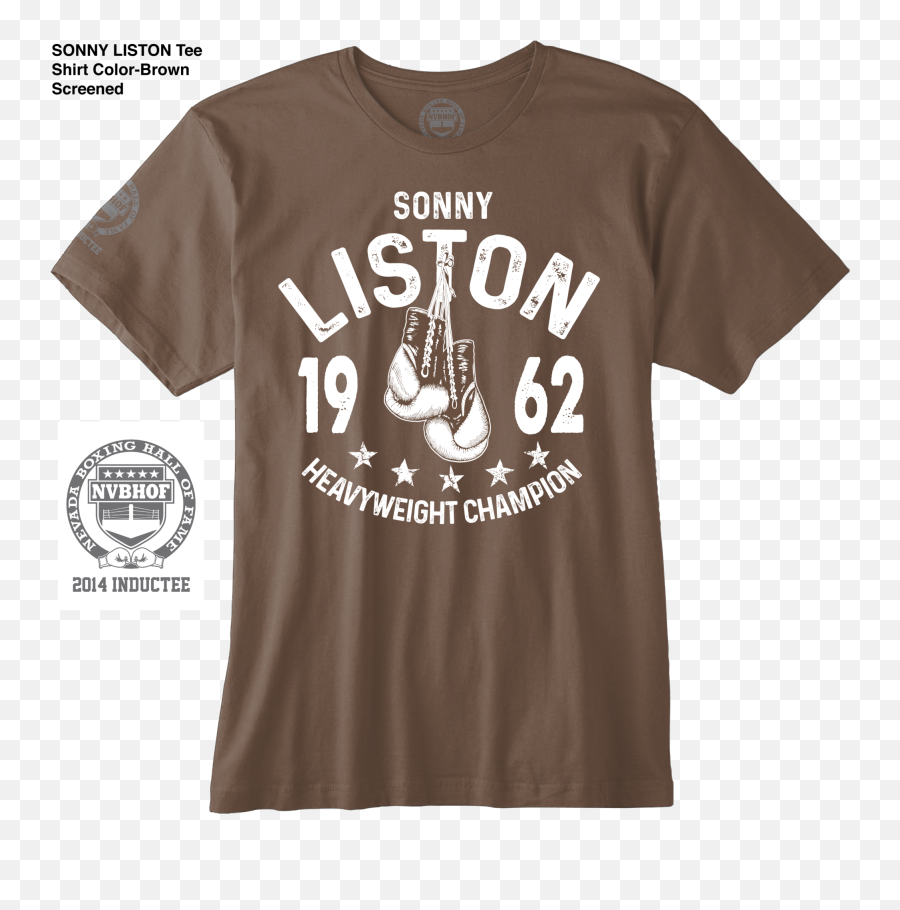 Sonny Liston Official Nvbhof T - Shirt 2014 Inductee Evander Real Deal Shirt Png,Liston Png