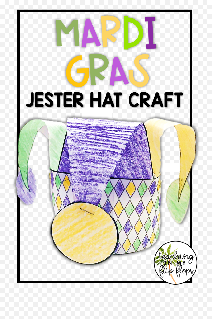 Mardi Gras Jester Hat Craft Crafts - Lavender Png,Jester Hat Png